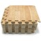Sorbus Wood Floor Mats Foam Interlocking -Thick Puzzle Wood Tiles with Borders – for Home Office Playroom Basement (16 Tiles 16 Sq ft)